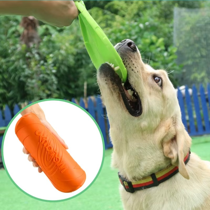 Silicone Dog Frisbee - Soft Flying Disc Chew Toy