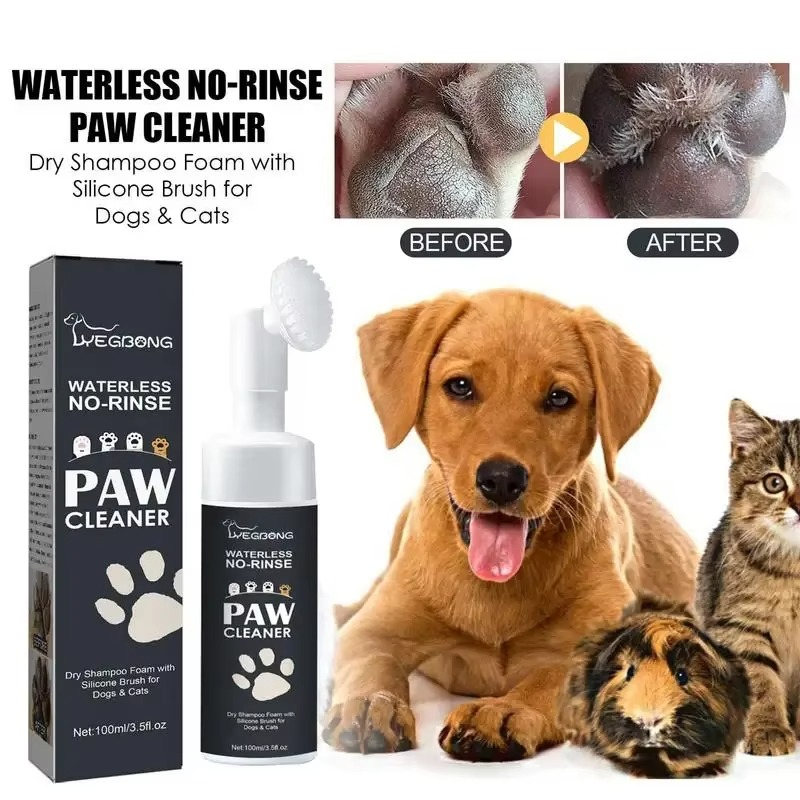 Waterless Paw Cleaner Foam - No-Rinse Dog & Cat Paw Cleaning Spray | 100ml