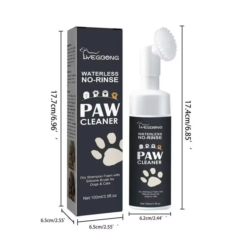 Waterless Paw Cleaner Foam - No-Rinse Dog & Cat Paw Cleaning Spray | 100ml
