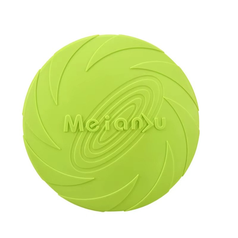 Silicone Dog Frisbee - Soft Flying Disc Chew Toy