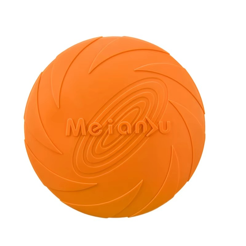 Silicone Dog Frisbee - Soft Flying Disc Chew Toy
