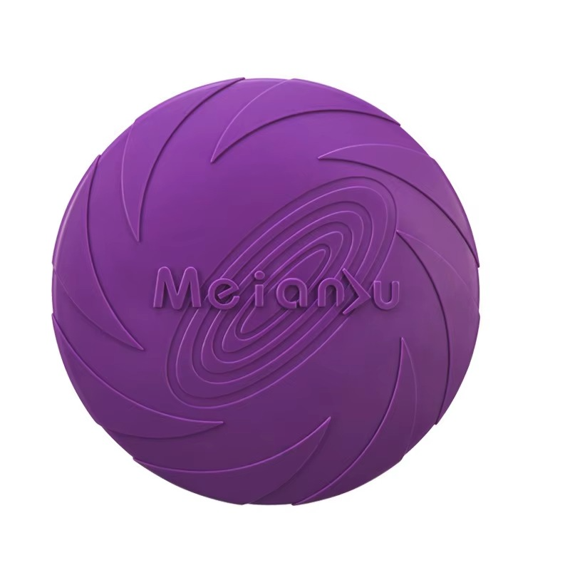Silicone Dog Frisbee - Soft Flying Disc Chew Toy