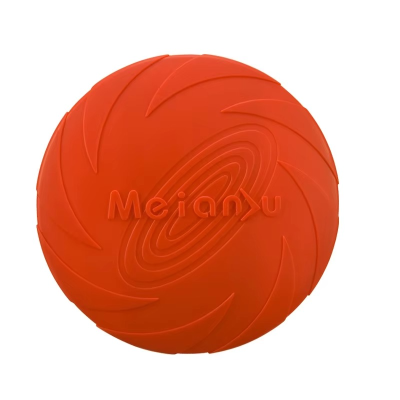 Silicone Dog Frisbee - Soft Flying Disc Chew Toy
