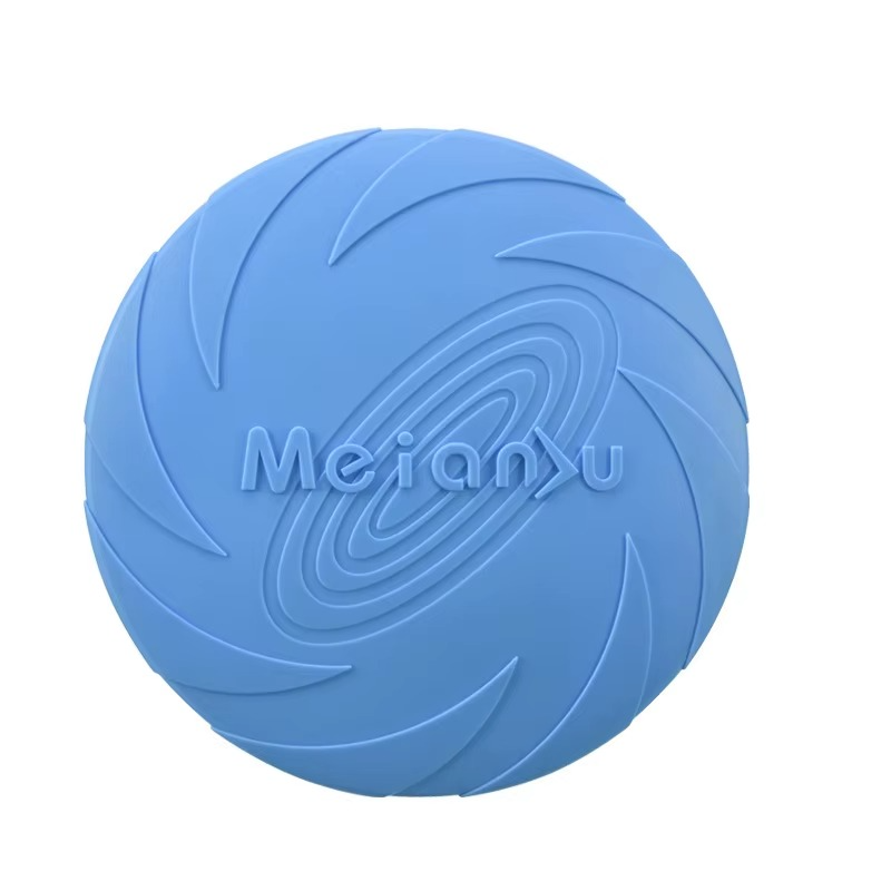 Silicone Dog Frisbee - Soft Flying Disc Chew Toy