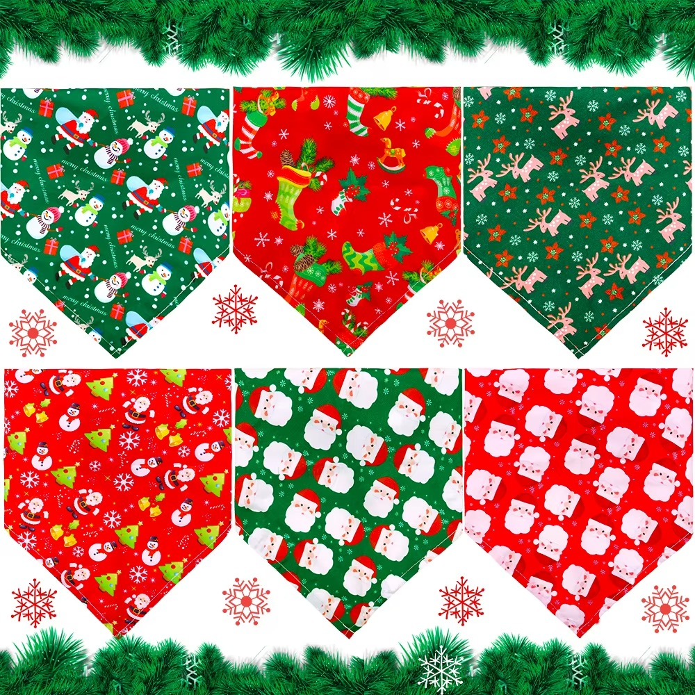 Christmas Pets Bandana - Festive Pet Accessory for Cats & Dogs